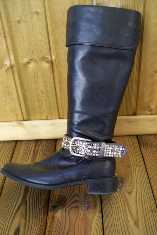 Stövelremmar Brons eller Silvergrå