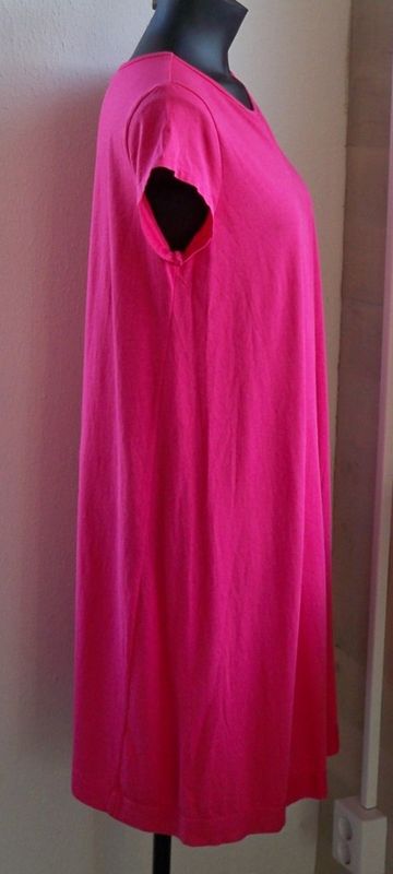 Jerseyklänning Fuchsiarosa Kort Ärm