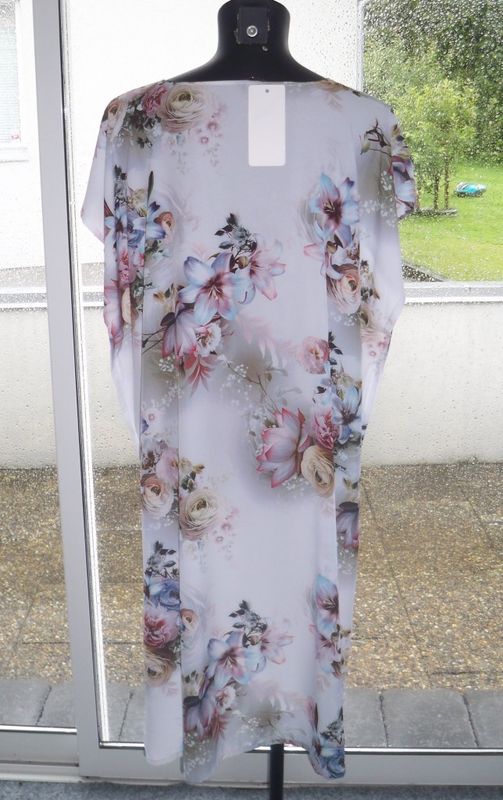 Vit Mönstrad Kaftan Viskos