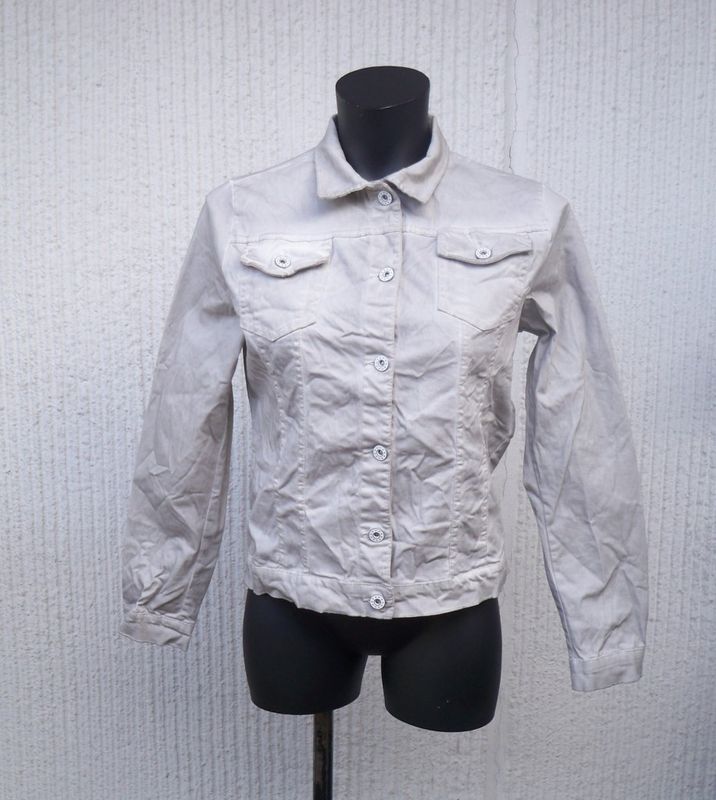 Grå Jeansjacka Crash