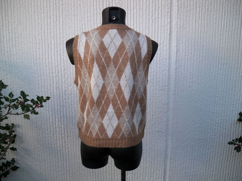 Ljusbrun Slipover med Geometriskt mönster