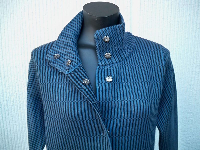 Mönstrad Kappa Blå Svart