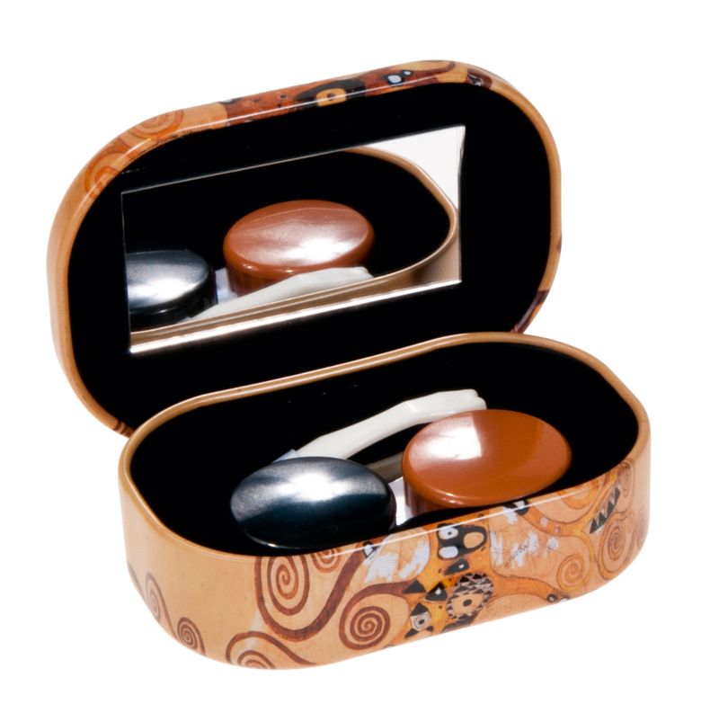 Kontaktlinsetui. Gustav Klimt Livsträd