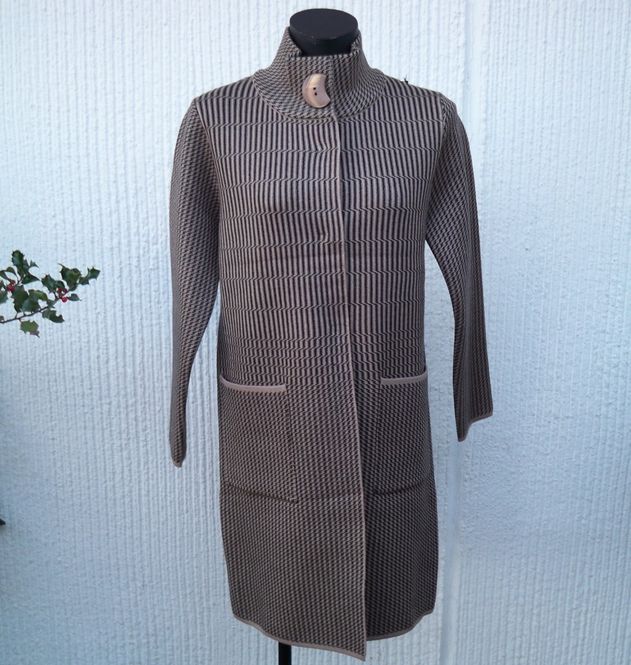 Huvudbild Mönstrad Kappa Beige Svart