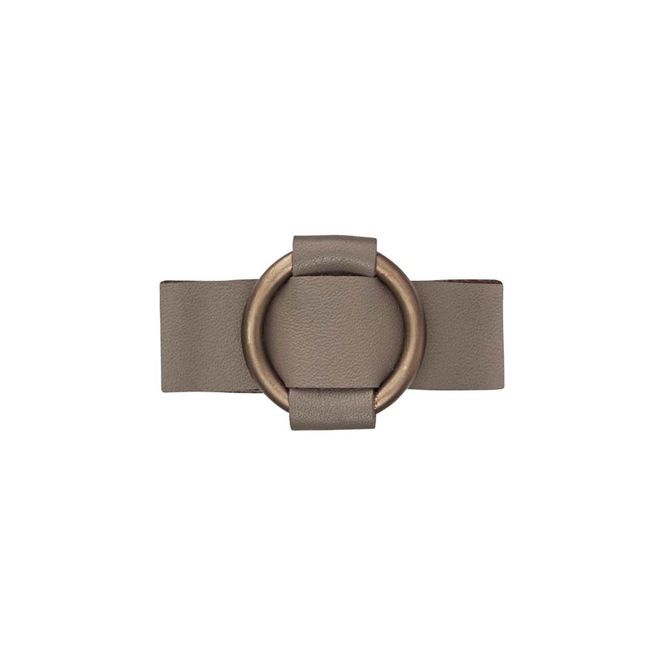 Huvudbild Ljusbrunt Läderarmband Med Gulddetalj. Dansk ...