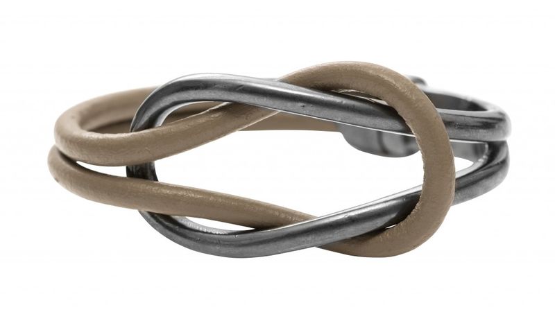 Sandbeige Läderarmband JONNIE Dansk Smykkekunst