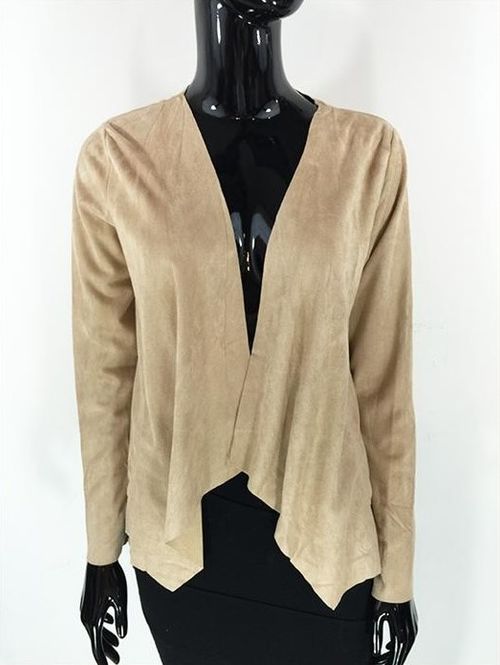 Huvudbild Beige Jacka Mocka Look