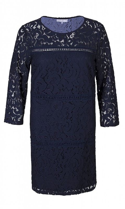 Marinblå Spetsklänning. Ze-Ze