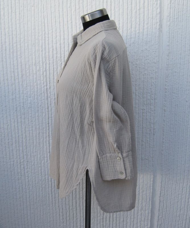 Beige Muslinblus