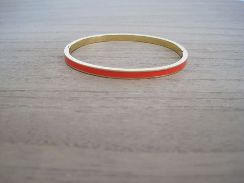 By Odahl Orange Stelt Stålarmband