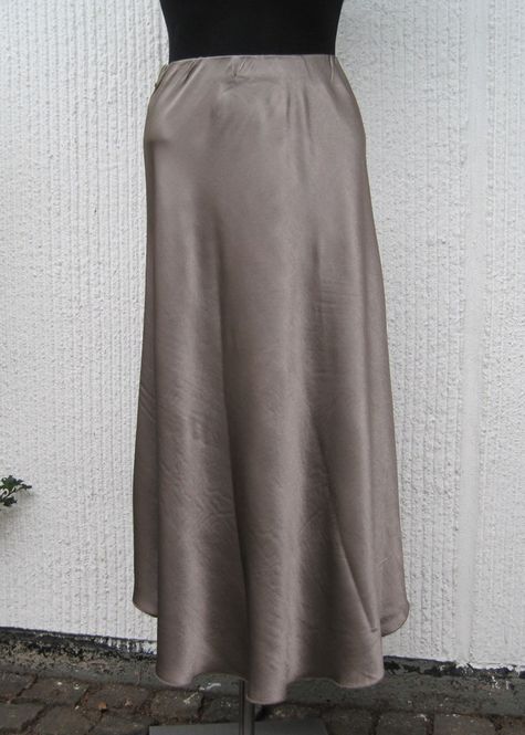 Huvudbild Gemini - Ankellång Kjol Gråbrun Taupe Blank ...