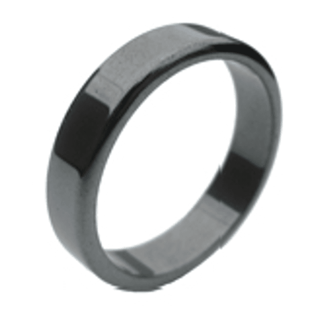 Huvudbild Slät Hematitring Unisex Magnani Smyckesdesign