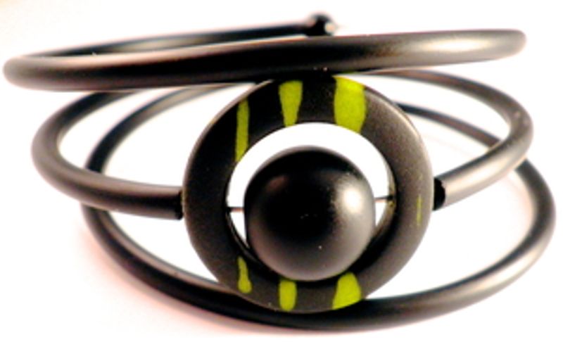 Gummiarmband Saturnus Grön