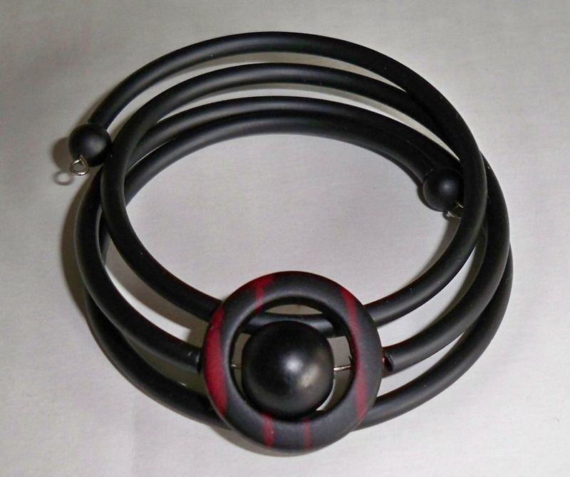 Gummiarmband Saturnus Röd